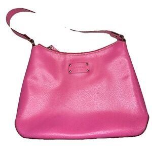 Kate Spade Pink Saffiano Leather Shoulder Bag Purse